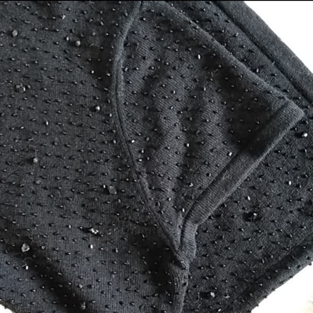 Talbot's Beaded Cap Sleeve Sweater